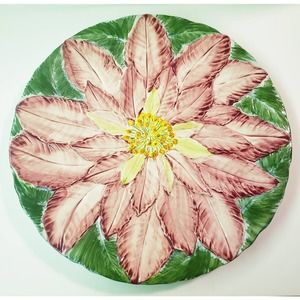 Poinsettia Platter Ceramic San Marco Made in Italy
